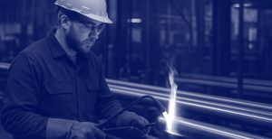 Annealing of stainless steel pipes make som worker to doing this type of factory processing